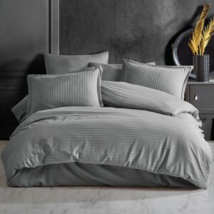 Lenjerie de pat damasc Horeca (gros) - gri