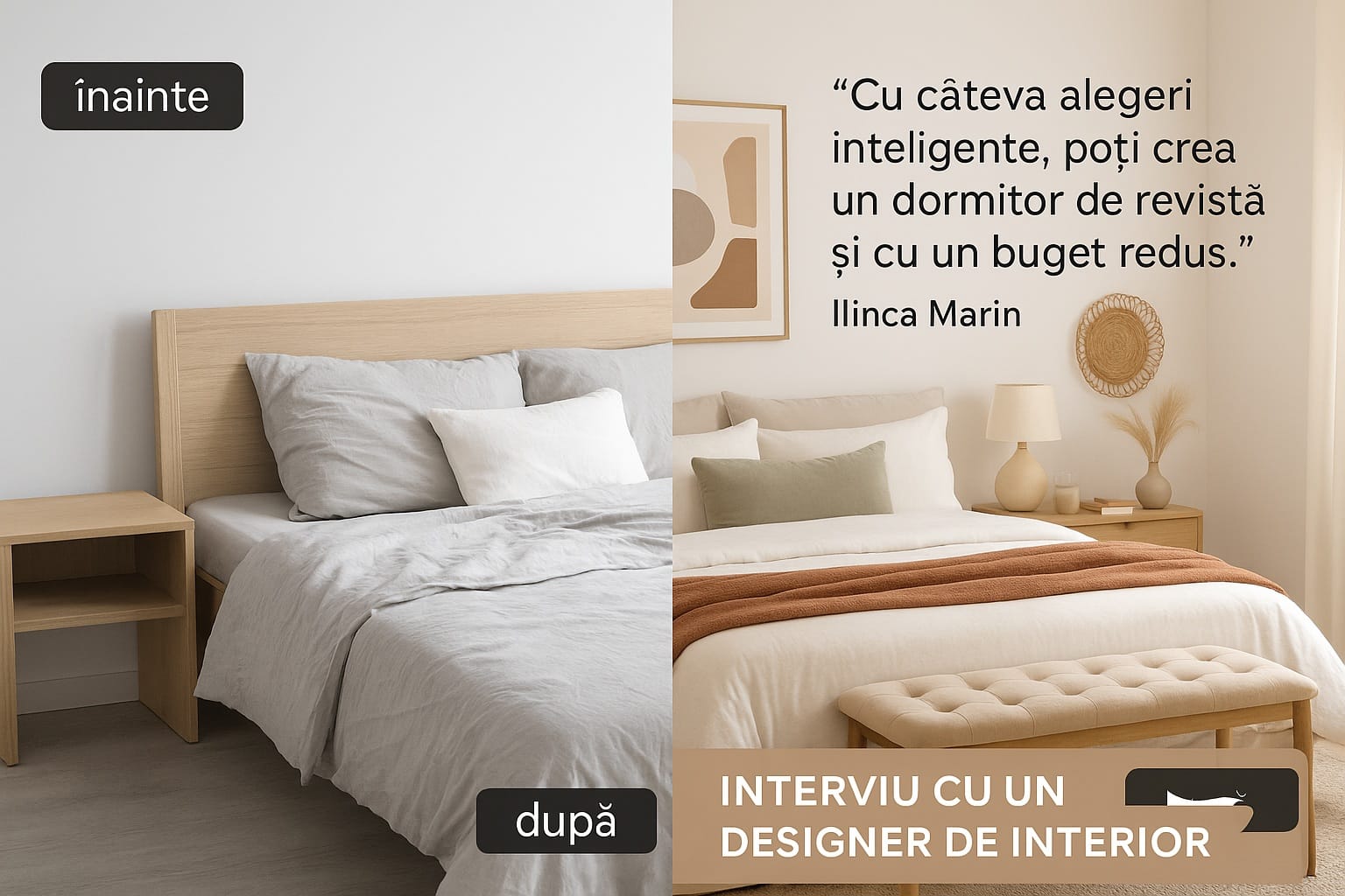 Cum sa creezi un dormitor de revista cu buget mic