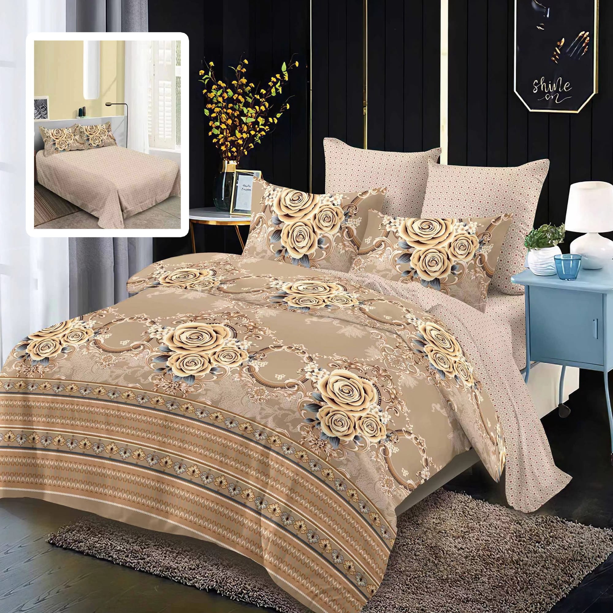 Somn liniștit, stil asigurat: Descoperă lenjeria de pat finet 6 piese M426