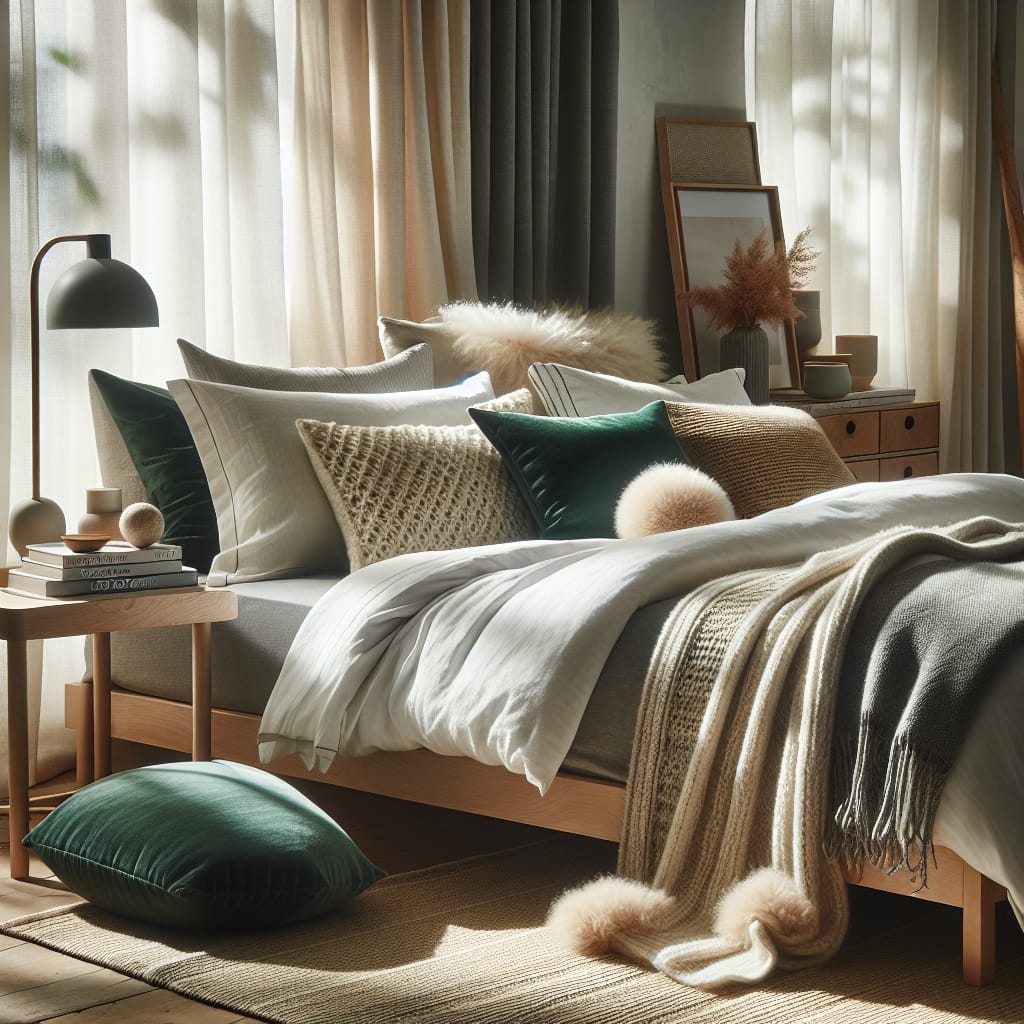 Patul care arată ca în reviste: trucul texturilor, nu al imprimeurilor